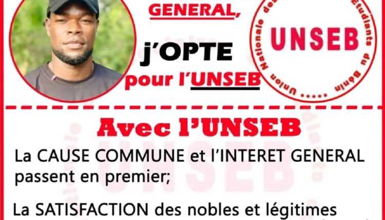 Bénin – Organisations représentatives à l'UAC : Habib Ahandéssi appelle à Voter l’UNSEB