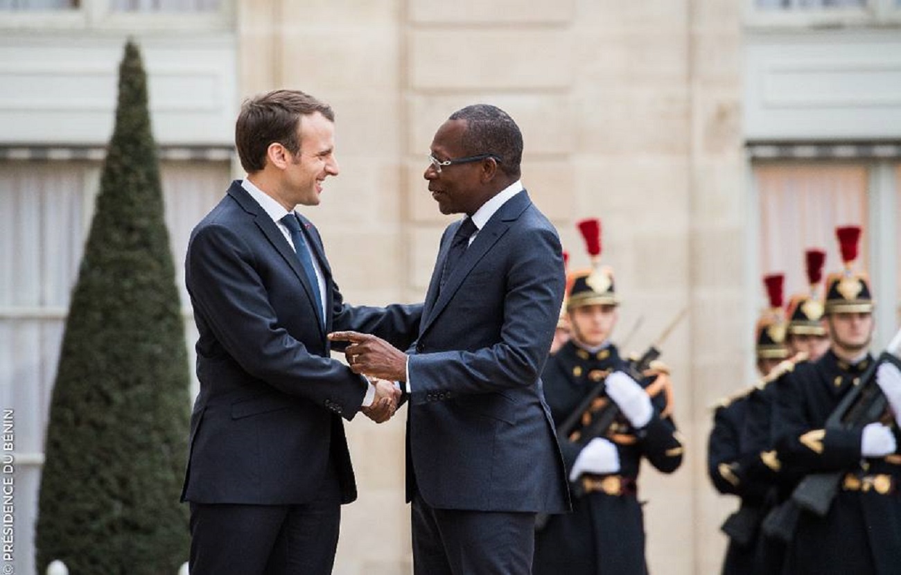 Patrice Talon et Emmanuel Macron @ ABA