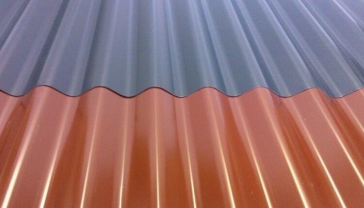 tôles ondulées galvanisées laquées
