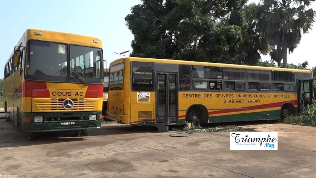 Bus des étudiants, université d’Abomey Calavi UAC