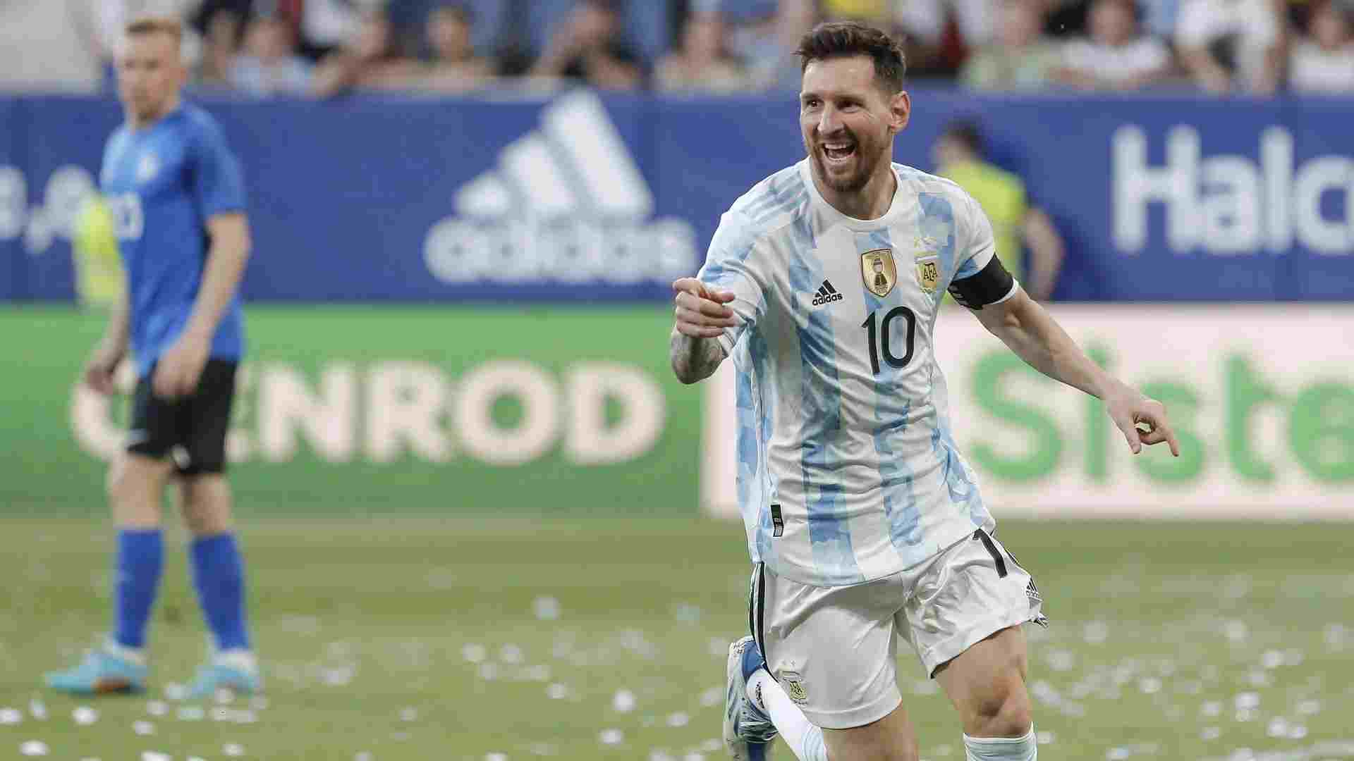 Lionel Messi inscrit un quintuplé avec l’Argentine face à l’Estonie