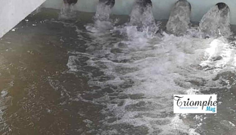 barrage en construction ce lundi à Kandi dans le département de l'Alibori.