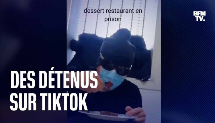 Des détenus sur tiktok @ Capture youtube BFMTV