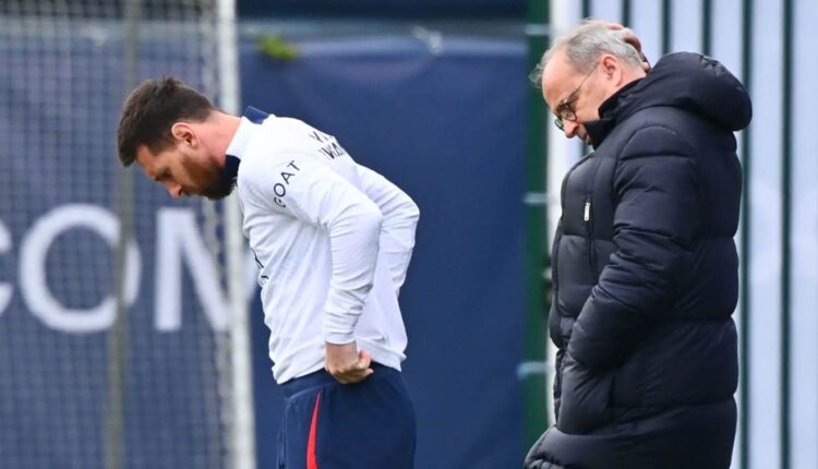 Lionel Messi et Luis Campos (Photo by Anthony Dibon/Icon Sport)