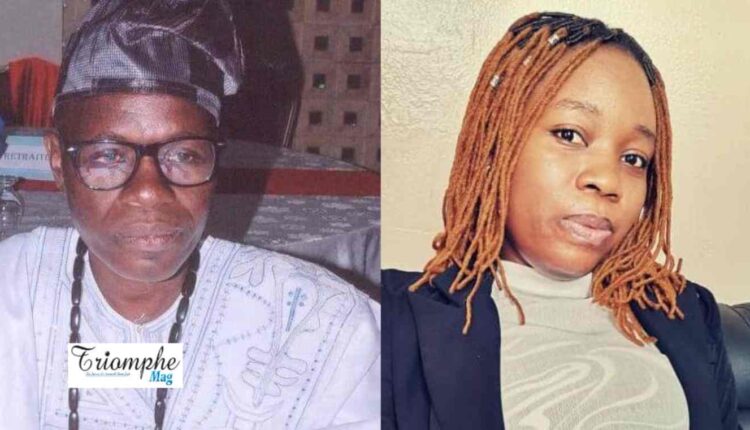 La journaliste Angèle Adanlé et son père Géoffroy Adanlé