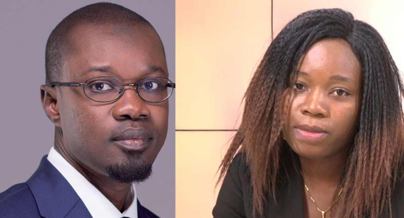 L'opposant Sénégalais Ousmane Soko et la journaliste Béninoise Angèle Adanlé