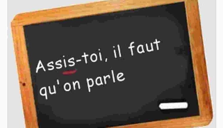 Bon à savoir Assieds toi