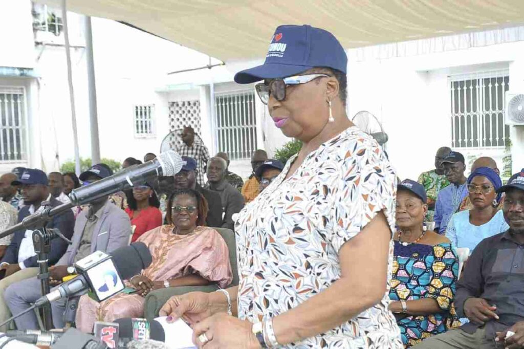 La première adjointe au maire de Cotonou, Arlette Saïzonou